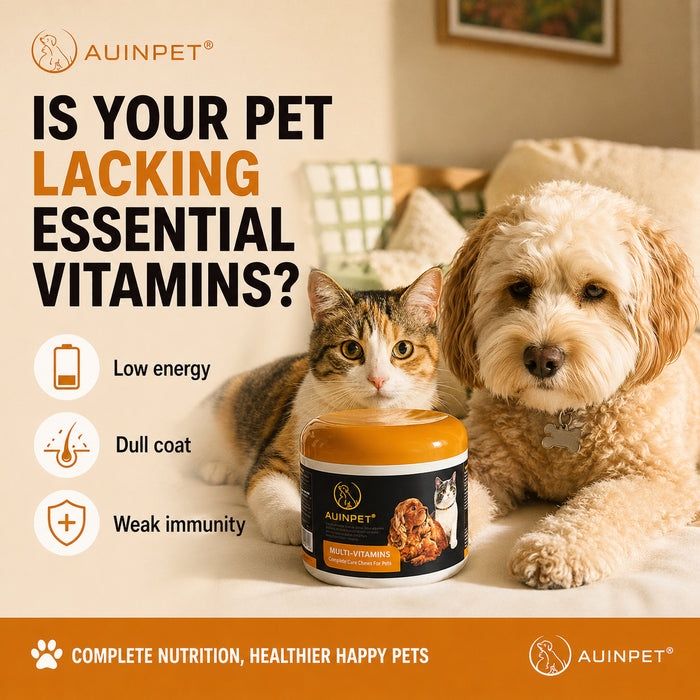 AUINPET Gold MULTI-VITAMINS COMPLETE CARE CHEWS FOR PETS 180G