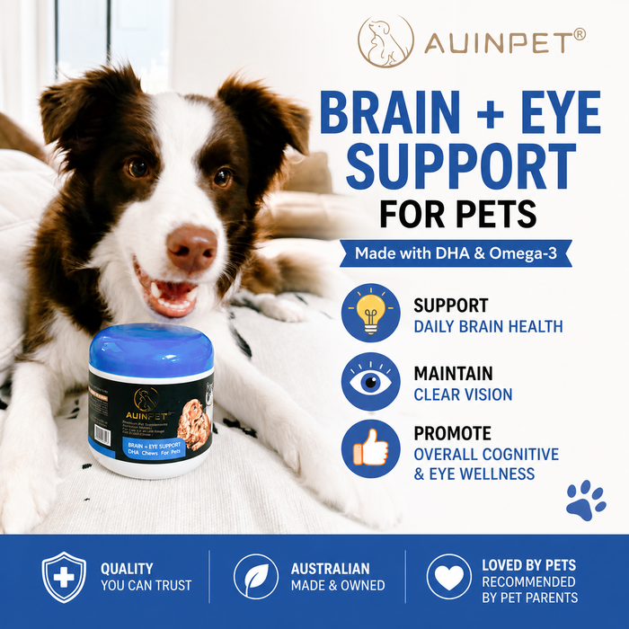 AUINPET BRAIN + EYE SUPPORT DHA CHEWS FOR PETS 180G