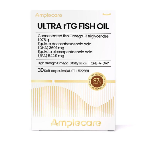 Amp lecareULTRA rTG Fish Oil 30 Caps Amplecare