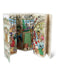The image is a colorful advent calendar featuring various scenes and illustrations of people, including a Christmas tree, a snowy landscape, and a bustling city scene.