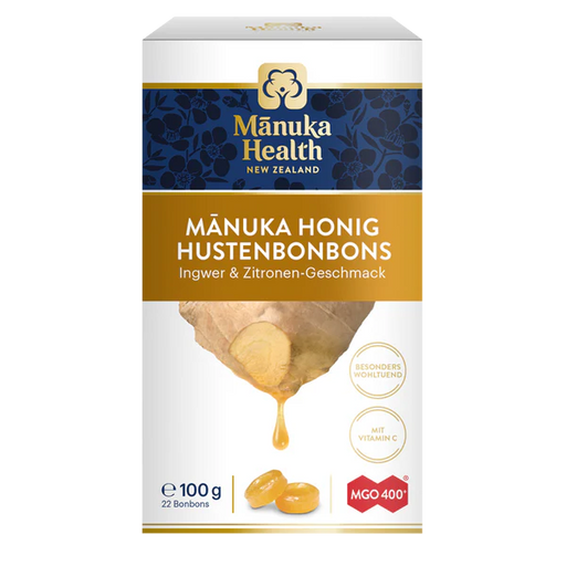 Manuka Health Manuka Honey Drops Lemon & Ginger 15 Pack Manuka Health