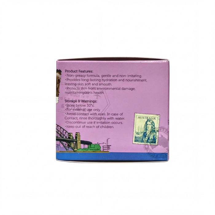The image is a product box for a product with various features and warnings.
