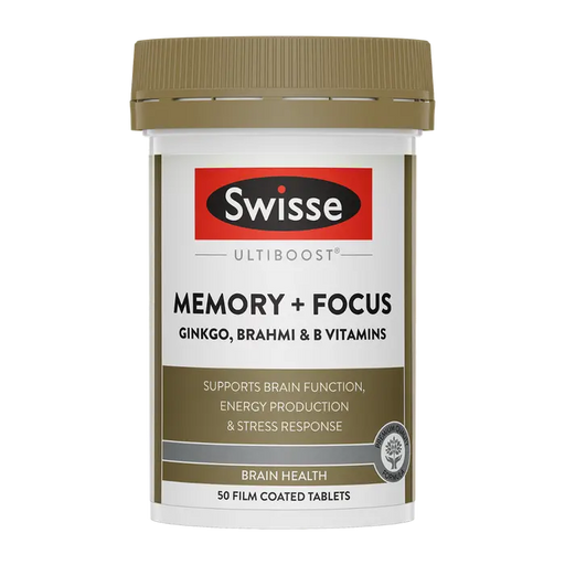Swisse Ultiboost Memory + Focus 50 Tablets EXP：10/2025 Swisse