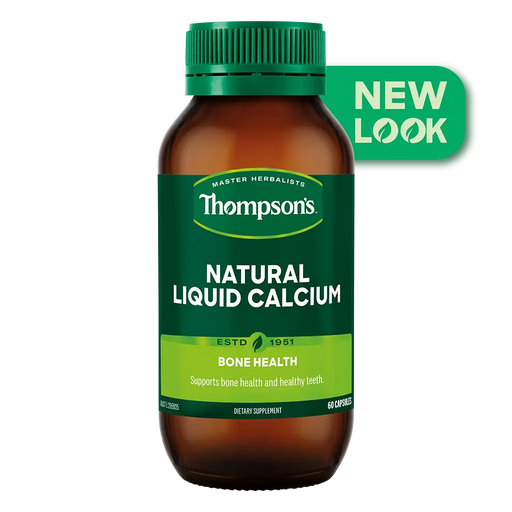 Thompsons Natural Liquid Calcium 60 Capsules XDaySale