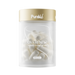 A transparent glass jar containing 30 capsules of OVA Renew capsules.