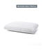 A single pillow with a white, fluffy texture is shown against a white background.