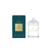 a green box and a clear glass jar with a gold label, both of which are labeled as "Velvet Rhapsody" candles from "GLASHOUSE Fragrances".