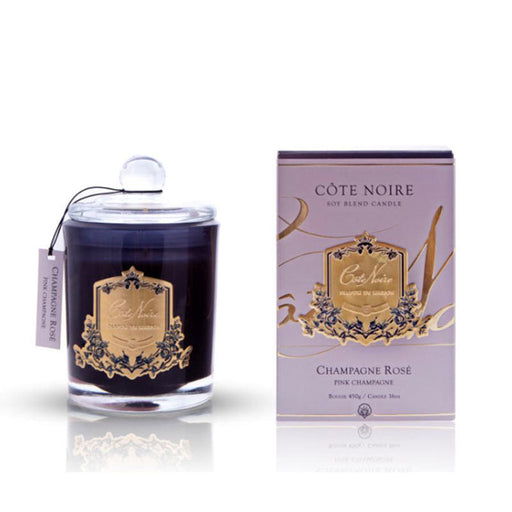 COTE NOIRE SOY BLEND CANDLE 450G -Pink Champagne-CGG45018 Cote Noire