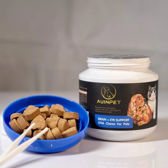 AUINPET BRAIN + EYE SUPPORT DHA CHEWS FOR PETS 180G