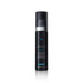 A bottle of skincare product with a black and blue color scheme.