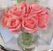 Cote Noire - Herringbone Flower - Rose Buds - Clear - White Peach - HCF25 Cote Noire