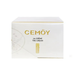 a white box with gold text and a gold-colored illustration on the side.