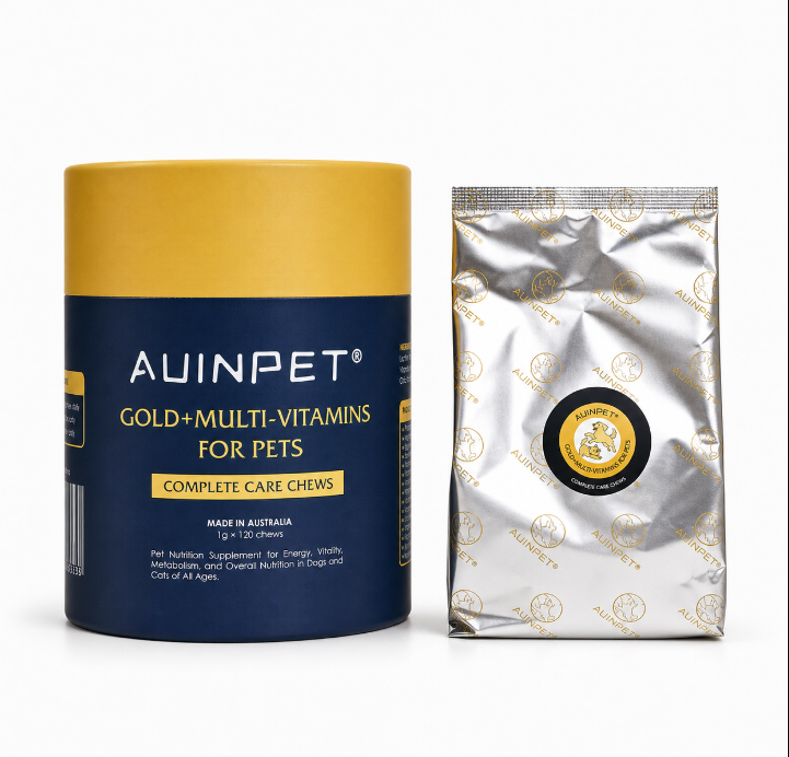 Auinpet GOLD + MULTI-VITAMINS for Pets - Complete Care Chews -1g*120Chews