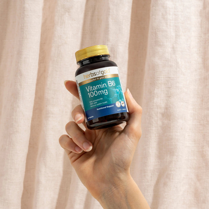 Herbs of Gold Vitamin B6 100mg Herbs of gold
