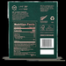 The image is a green label for a product, likely a honey or sugar product, with nutritional information and a barcode.