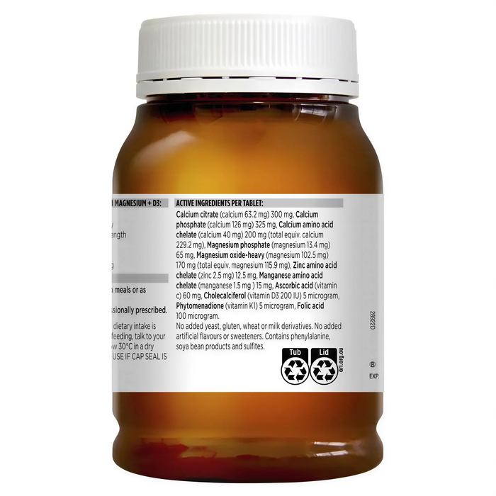 Blackmores Total Calcium Magnesium D3 200 Tablets