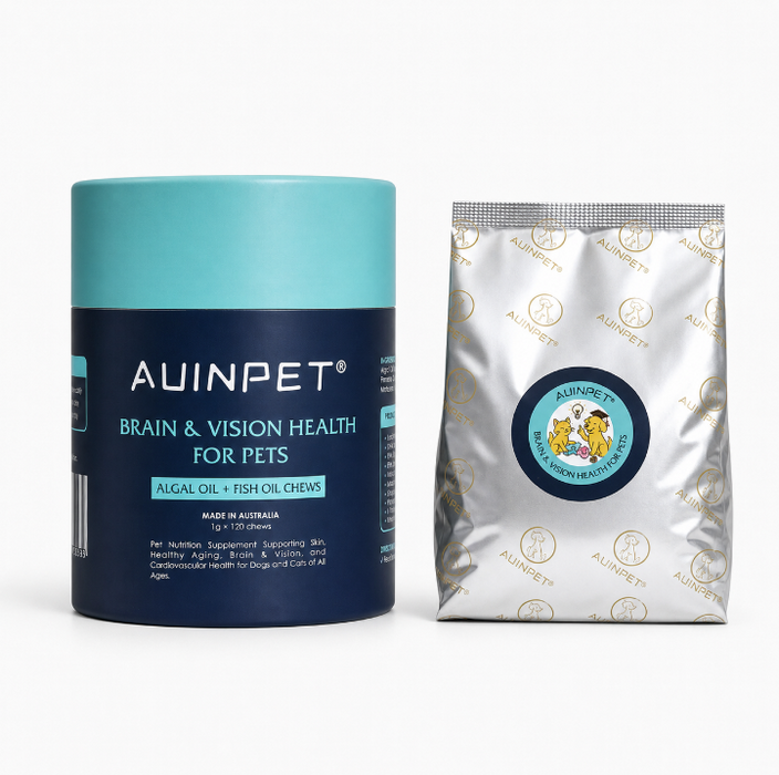 Auinpet BRAIN & VISION HEALTH For Pets - Algal Oil + Fish Oil Chews