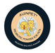 a circular logo with a black background and a light orange border. The logo contains a cartoon image of a dog and a cat, along with the text "AINPET® PROBiotic Powder for Pets" and "DIGESTIVE BALANCE POWDER".