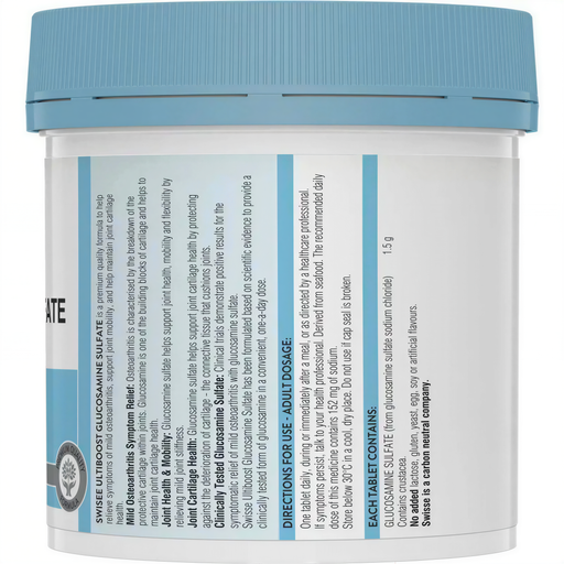 Swisse Ultiboost Glucosamine Sulfate 1500mg 210 Tablets  EXP：10/2025 Swisse