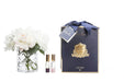 Cote Noire - Herringbone Flower - Blush & White Roses - Clear - HCF07 Cote Noire