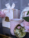 Cote Noire - Herringbone Candle With Scarf - Pink - Rose lid - Charente Rose - HCG04 Cote Noire