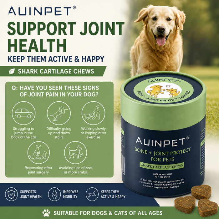 Auinpet Bone + Joint Protect for Pets - Shark Cartilage Chews