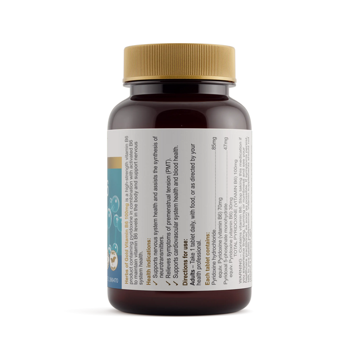 Herbs of Gold Vitamin B6 100mg Herbs of gold