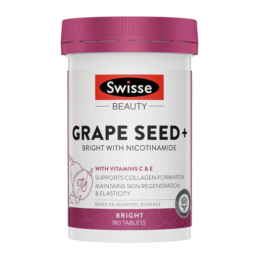 Swisse Beauty Grape Seed +180 Tablets EXP：09/2025 - XDaySale