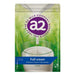 The image is a product packaging for a milk powder called "Full cream". It features a glass of milk with a splash of the powder, and the product is described as a "Premium instant milk powder". The packaging also indicates that it is a "1 kg net" product.