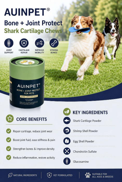 Auinpet Bone + Joint Protect for Pets - Shark Cartilage Chews