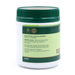 a white plastic container with a green lid, containing a product labeled as a softgel capsule.