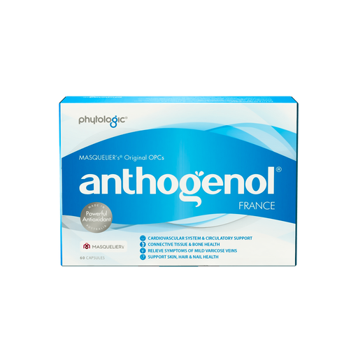 a box of anthogenol, a product from Masqueulier, a company based in France.