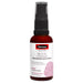 A bottle of Swiss Skin Care Blood Orange Brightening Facial Serum with niacinamide and olive leaf extract.
