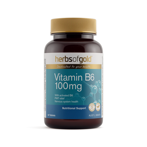 Herbs of Gold Vitamin B6 100mg Herbs of gold