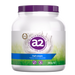 a jar of a2 milk company's Full cream instant milk powder, with a purple cap and a label that includes the product name and nutritional information.