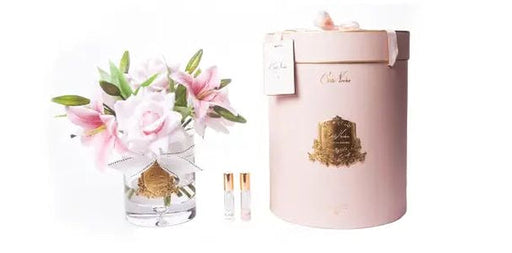 Cote Noire Luxury Lilies & Roses - Pink - gold Badge - Pink box - LRL02 Cote Noire