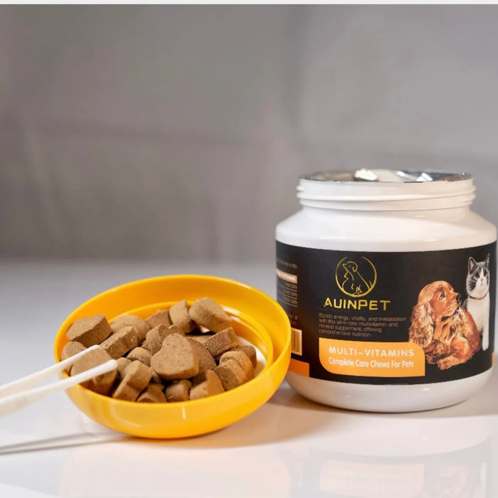 AUINPET Gold MULTI-VITAMINS COMPLETE CARE CHEWS FOR PETS 180G