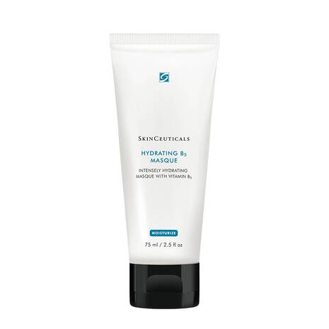 A tube of SkinCeuticals Hydrating B5 Masque, which is a moisturizing mask with Vitamin B5.