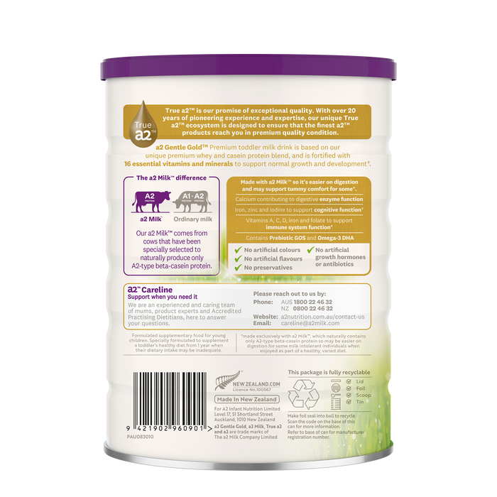 a2 Gentle Gold® Premium toddler milk drink XDaySale
