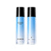 Two bottles of moisturizing hyaluronic toner, one blue and one black, with the brand name "Eaoron" printed on them.