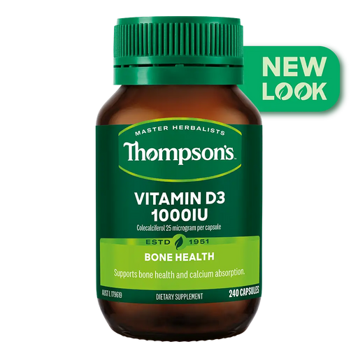 Thompsons Vitamin D3 1000IU 240 Capsules XDaySale