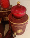 Cote Noire Round Art Deco Candle - Red & Gold - Rose oud - GML30007 Cote Noire