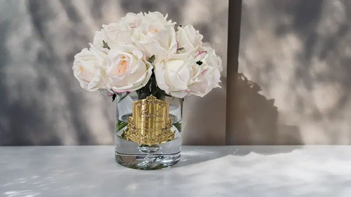 Cote Noire Luxury Grand Rose Bud Bouquet - Pink Blush - Gold Badge - LRB02 Cote Noire