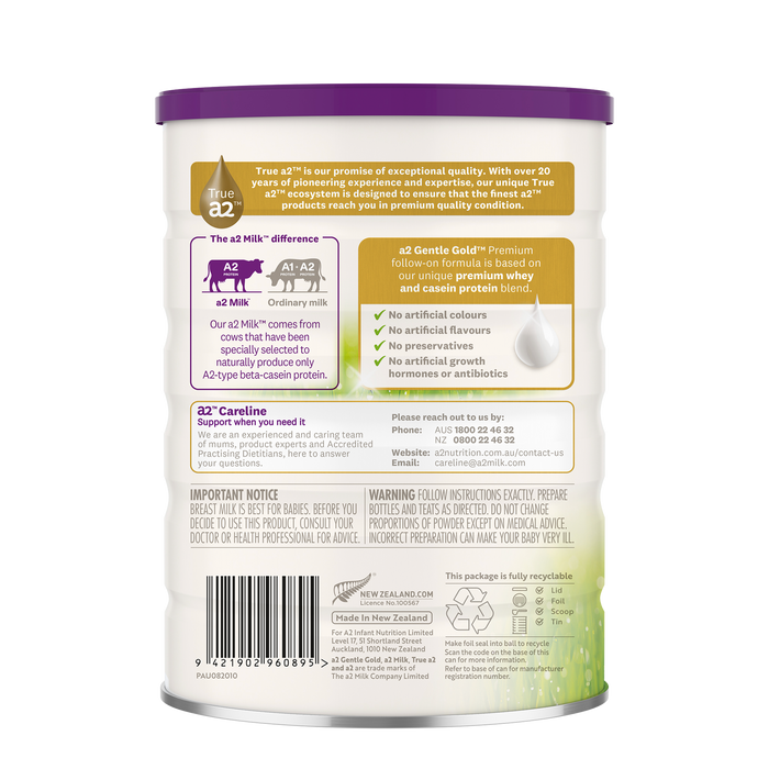 a2 Gentle Gold® Premium follow-on formula XDaySale