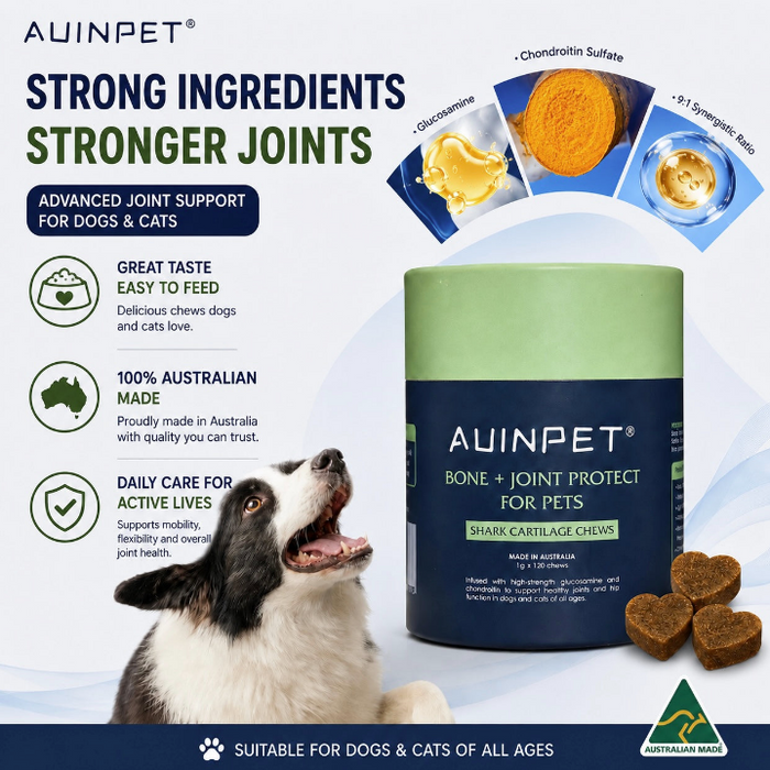 Auinpet Bone + Joint Protect for Pets - Shark Cartilage Chews