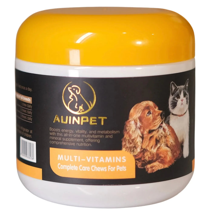 AUINPET Gold MULTI-VITAMINS COMPLETE CARE CHEWS FOR PETS 180G