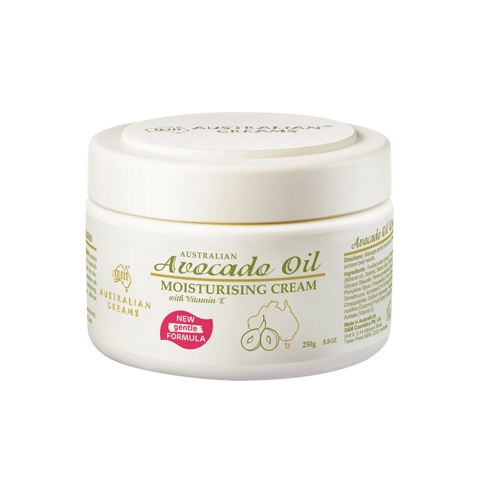 a jar of Australian Oil Moisturising Cream with Vitamin E.