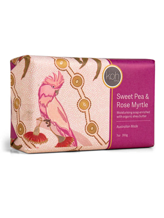 Koh Living Aboriginal Sweet Pea & Rose Myrtle Soap 200g