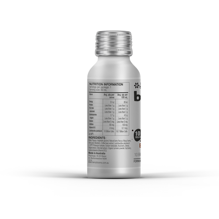 Henry Blooms BellyMe Energy Fuel Caffeine + B12 60ml