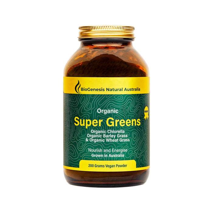 BioGenesis Natural Australia (Glass) Organic Super Greens Powder 200g